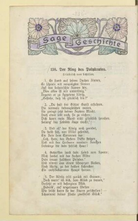 IV. Sage und Geschichte