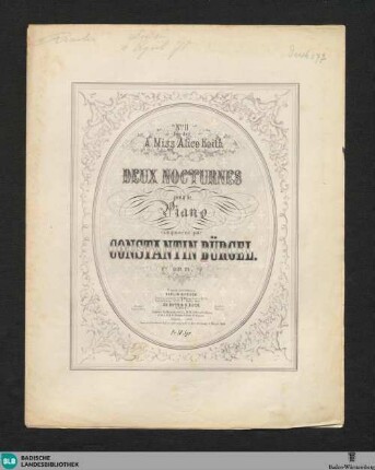 2: Deux nocturnes pour le piano : op. 17