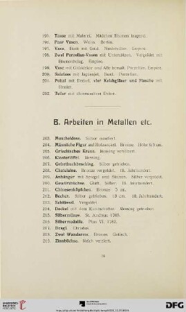 B. Arbeiten in Metallen (Nr. 203-629)