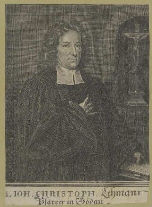 Bildnis des Ioh. Christoph Lehmann