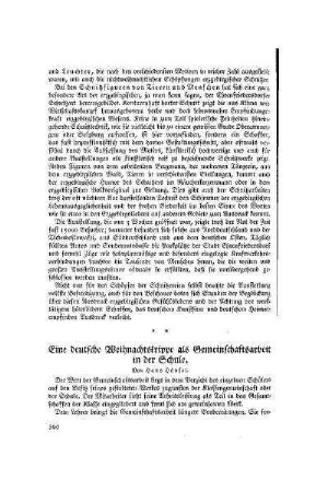 Eine deutsche Weihnachtskrippe als Gemeinschaftsarbeit in der Schule