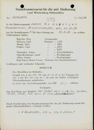Ramsperger, Johann