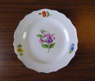 Kuchenteller Bunte Blume Fuchsie