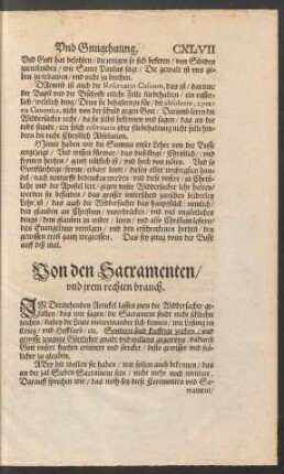 Von den Sacramenten/ und irem rechten brauch.