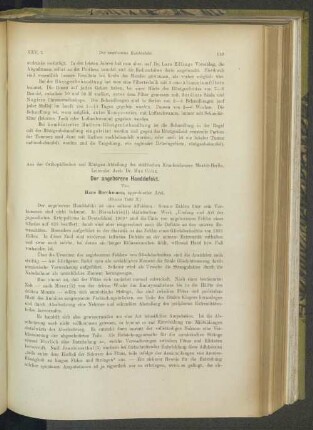 Der angeborene Handdefekt.