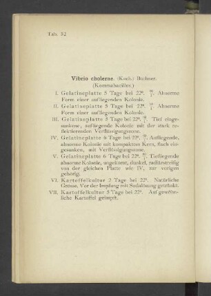 Tab. 52 Vibrio cholerae