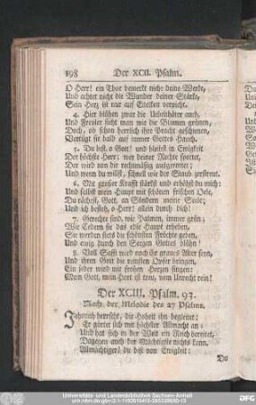 Der XCIII. Psalm. 93.