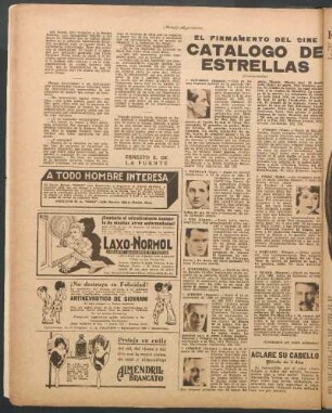 Catálogo de estrellas : El firmamento del cine