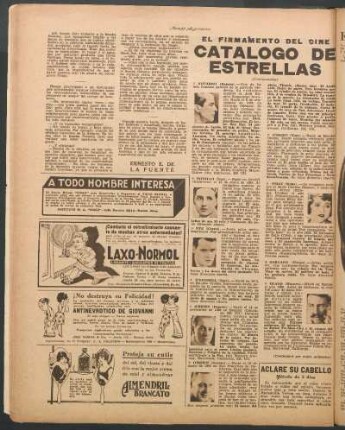 Catálogo de estrellas : El firmamento del cine
