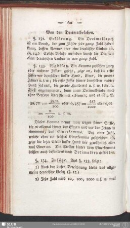 Von den Decimalbrüchen