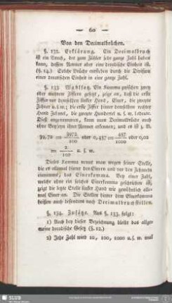 Von den Decimalbrüchen
