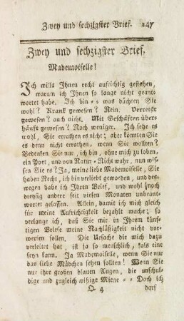 Zwey und sechzigster Brief.