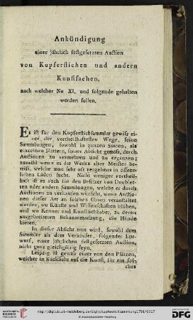Ankündigung
