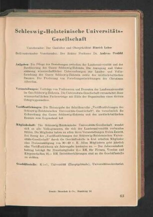 Schleswig-Holsteinische Universitäts-Gesellschaft