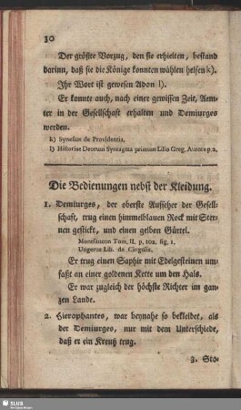 Die Bedienungen nebst der Kleidung