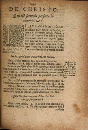 Nicolai Selnecceri Operum Latinorum Pars ..., 2. Secunda pars Examinis Theologici, De Persona Filii Dei: De Unione duarum naturarum personali: De Communicatione idiomatum ...: Contra Arianos, Nestorianos, et Fanaticos ...