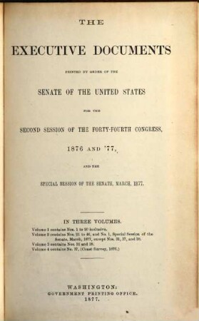 Senate documents. [289.] 1876/77, Vol. 1 = Congress 44, Sess. 2