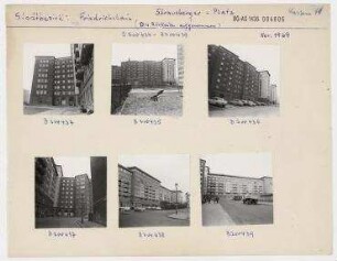 Strausberger Platz, Rückseite. Berlin, Friedrichshain, Karl-Marx-Allee (vor 1961 Stalinallee)/ Strausberger Platz