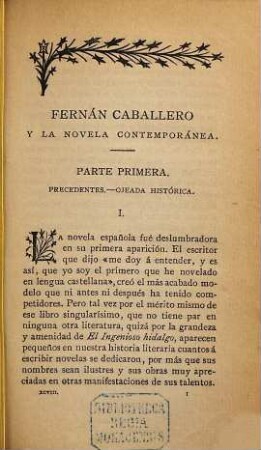Fernán Caballero y la novela contemporánea por José María Asensio