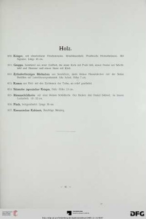 Holz (Nr. 610-617)