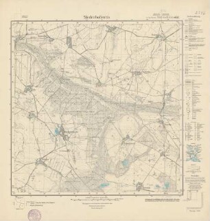 2246 (alte Nr.: 857) Siedenbollentin, Meßtischblatt (4cm - Karte)