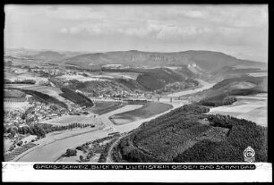 Sächsische Schweiz, Blick vom Lilienstein gegen Bad Schandau