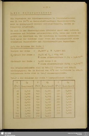 3. Die Meßergebnisse