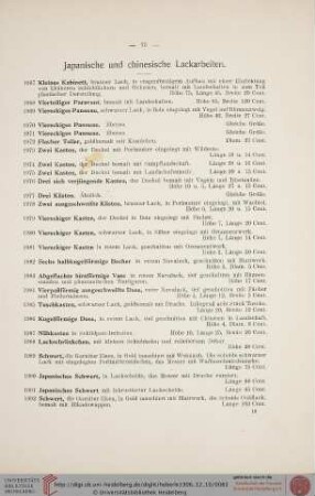 Japanische und chinesische Lackarbeiten (Nr. 1967-2008)