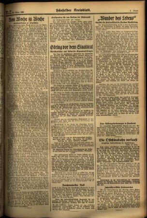 Zweite Ausgabe vom Montag, den 25. März 1935.