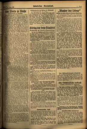 Zweite Ausgabe vom Montag, den 25. März 1935.