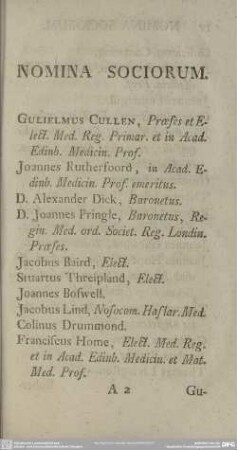 Nomina Sociorum