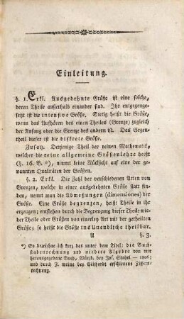 Lehrbuch der reinen niedern Geometrie in Verbindung mit der Anleitung zur Feldmeßkunst