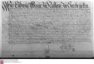 Quittung des Grafen Ludwig v. Nassau-Saarbrücken anstelle des Grafen Johann Kasimir über die gemäß dem mit den Landgrafen Ludwig V. von Hessen-Dar...