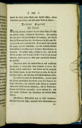 Drittes Kapitel. Ein Kampf.