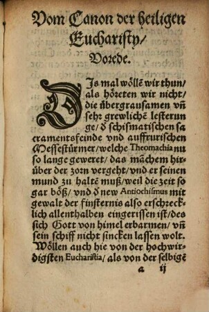 Vom Canon der Latinischen Messe