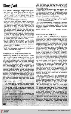 Umschau / Buch und Bild / Am schwarzen Brett