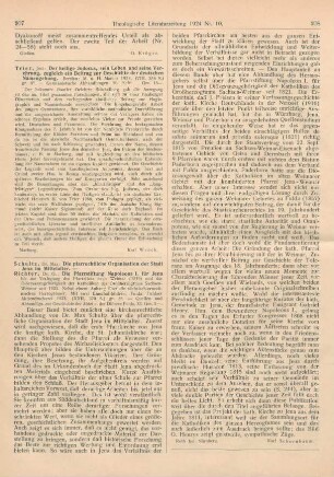 207 [Rezension] Trier, Jost, Der heilige Jodocus, sein Leben und seine Verehrung, zugleich ein Beitrag zur Geschichte der deutschen Namengebung