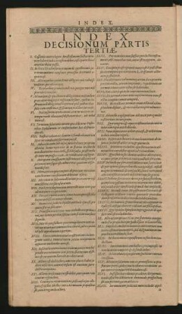 Index Decisionum Partis Tertiae