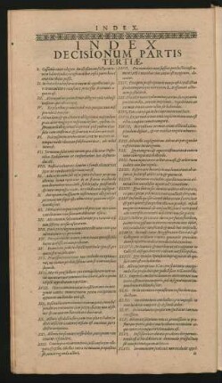 Index Decisionum Partis Tertiae