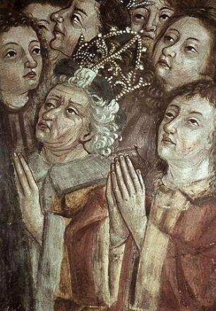Schutzmantelmadonna mit Stifterbildern