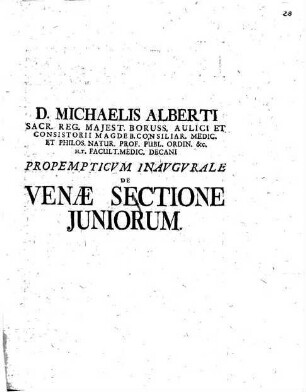 Propempt. inaug. de venae sectione iuniorum