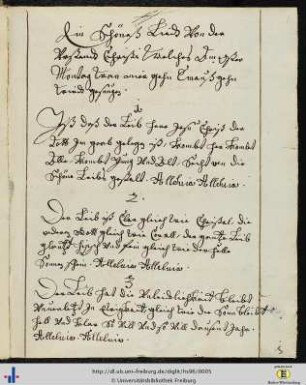 [1r - 3r] Deutsche Lieder.