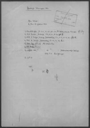 Tuningen: Visitationsbericht mit Pfarrbericht 1951