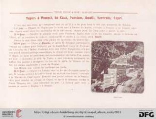 Naples à Pompéi, La Cava, Paestum, Amafi, Sorrento, Capri
