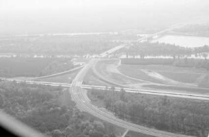 Steinenstadt: Abzweig Autobahn, [Bau der] neuen Rheinbrücke bei Steinenstadt