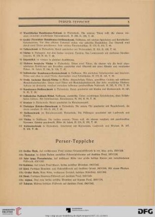 Perser-Teppiche (Nr. 102-116)