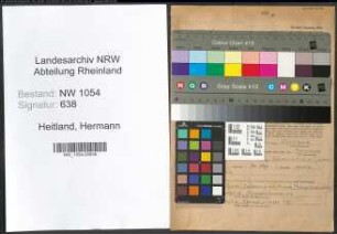 Entnazifizierung Hermann Heitland , geb. 14.04.1893 (Lagermeister)