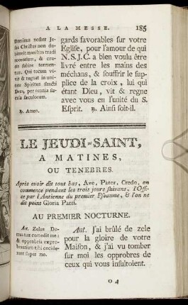Le Jeudi-Saint.
