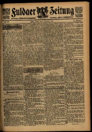 Ausgabe vom Freitag, den 02. Dezember 1904.