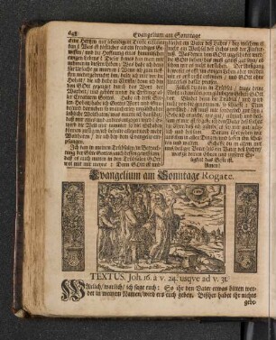 Evangelium am Sonntage Rogate.